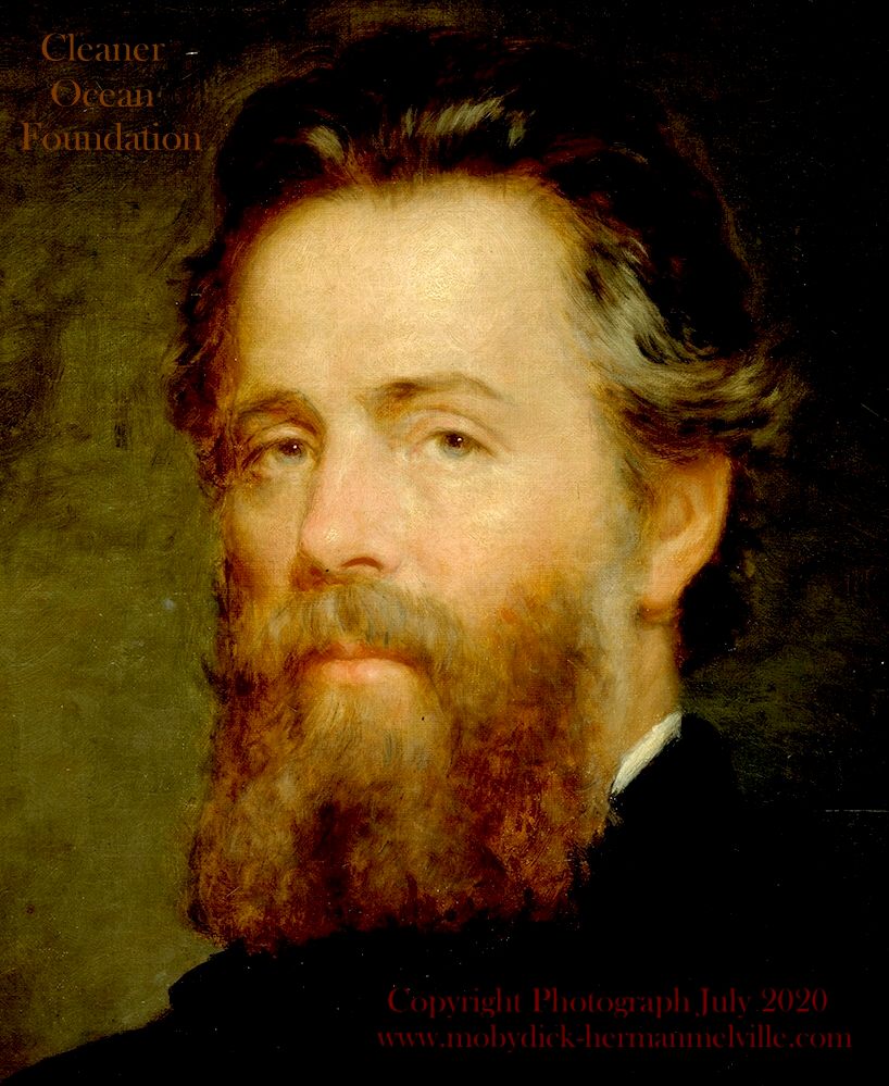 Portrait of Herman Melville, Copyright August18 2020 Cleaner Ocean Foundation Ltd