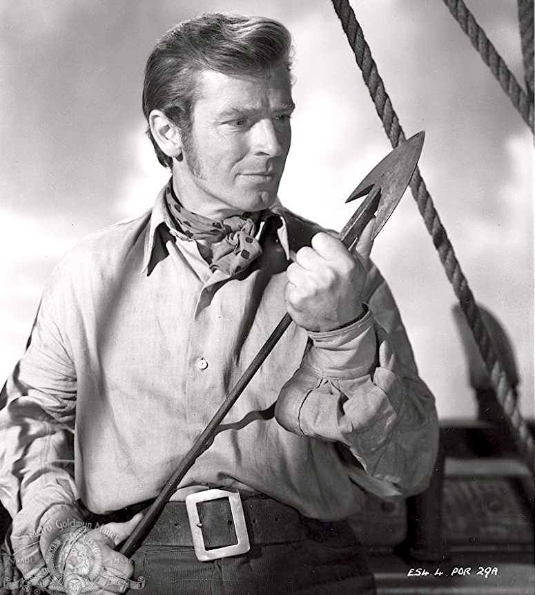 Richard Basehart as Ishmael in the 1956 film Moby DIck