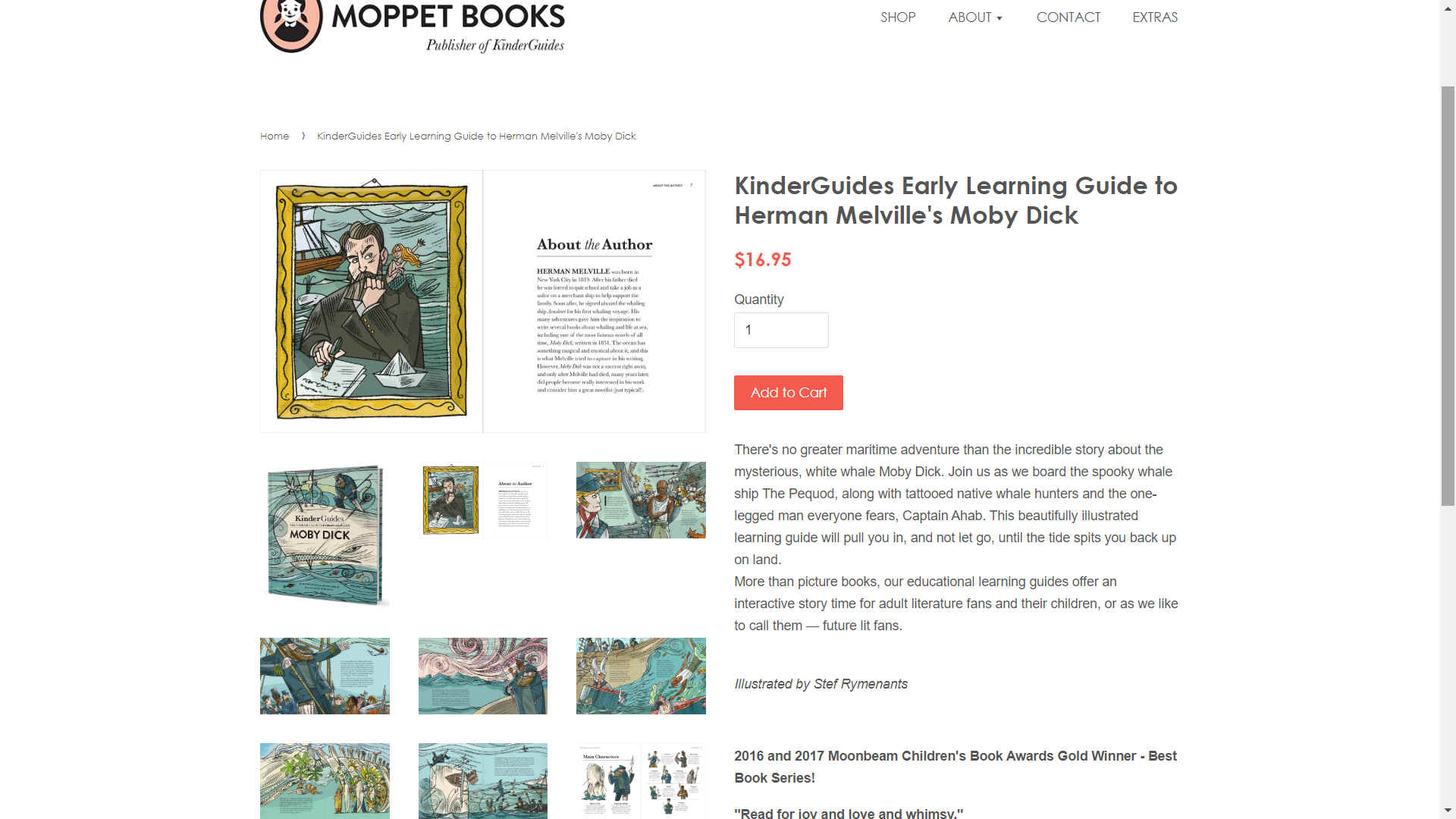 $16.96 dollar - Herman Melville's Moby Dick, illustrated children's book