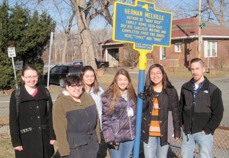 Dr Sweeney's 'Herman Melville' students visit to Lansingburgh